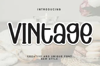 Vintage Display font