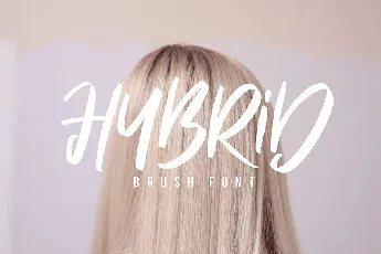 Hybrid Brush font