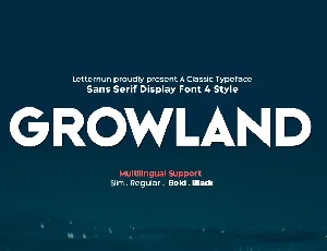 Growland font