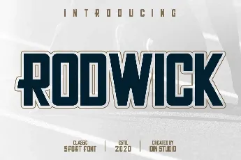 Rodwick Sport Display font