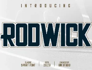 Rodwick Sport Display font