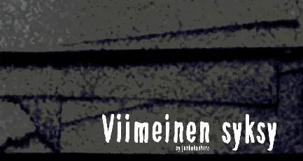 Viimeinen syksy font