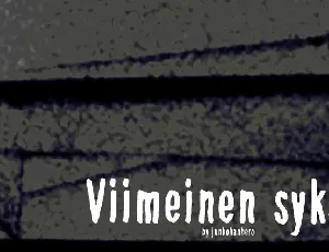 Viimeinen syksy font