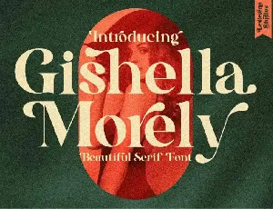 Gishella Morely Serif font