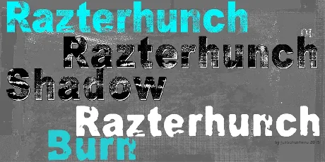 Razterhunch Family font