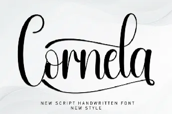 Cornela Script font