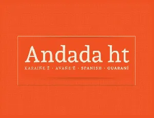 Andada Family font