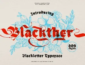 Blackther font