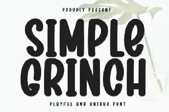 Simple Grinch Display font