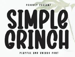 Simple Grinch Display font