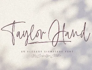 Taylor Hand font