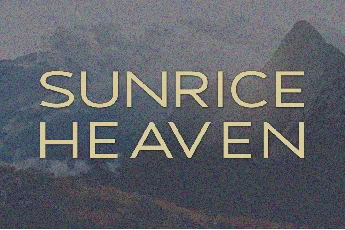 Sunrice Heaven font