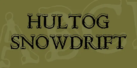 Hultog Snowdrift font