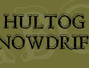 Hultog Snowdrift font