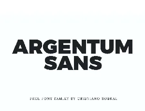 Argentum Sans Family font