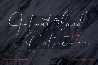 Hunterland Ontime font