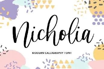 Nicholia Modern Calligraphy font