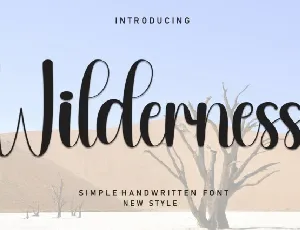 Wilderness Script font