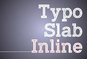 Typo Slab Inline Demo font