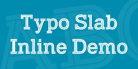 Typo Slab Inline Demo font