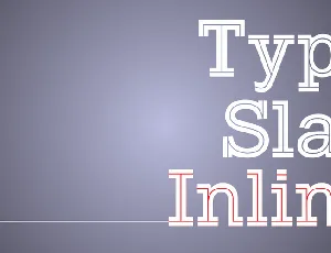 Typo Slab Inline Demo font
