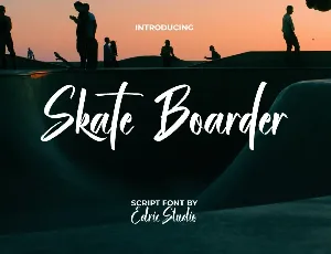 Skate Boarder Demo font