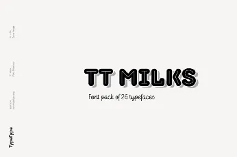 TT Milks font