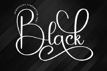 Black Calligraphy font