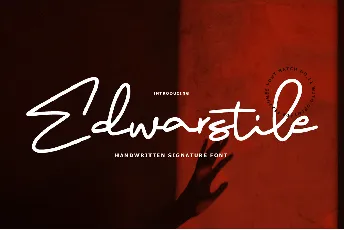 Edwarstile Signature font