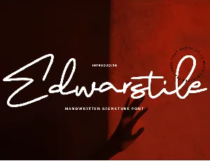 Edwarstile Signature font