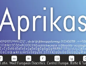 Aprikas font