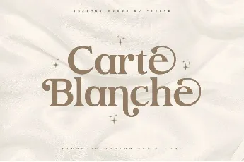 Carte Blanche font