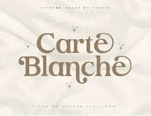 Carte Blanche font