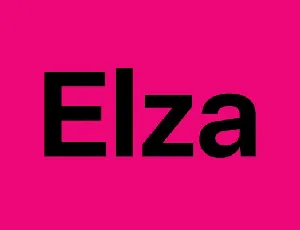 Elza Family font