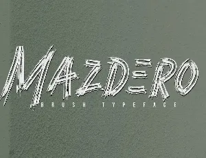 Mazdero font