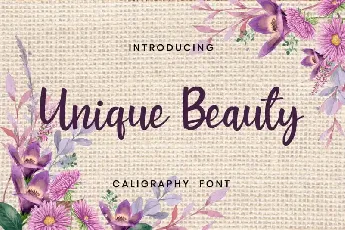 Unique Beauty Script font