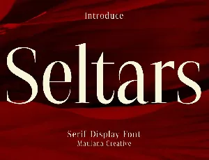 Seltars font