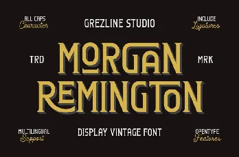 Morgan Remington font