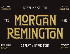 Morgan Remington font