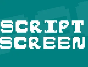 Script Screen font