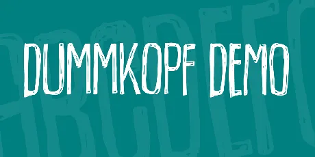 Dummkopf DEMO font