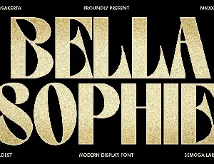 Bella Sophie font