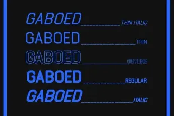 Gaboed Sans Family font