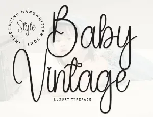 Baby Vintage Script font