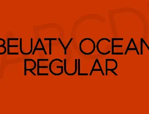 Beuaty Ocean font