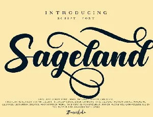 Sageland font