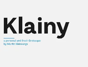 Klainy Family font