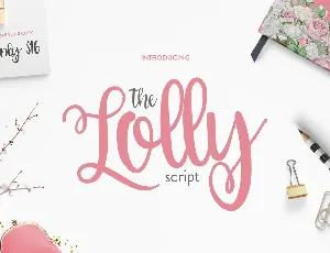 The Lolly Script font