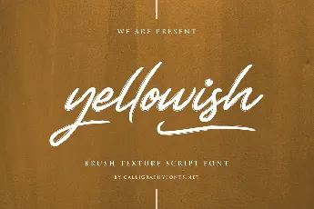 Yellowish Demo font