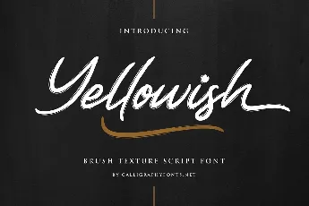 Yellowish Demo font